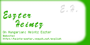 eszter heintz business card